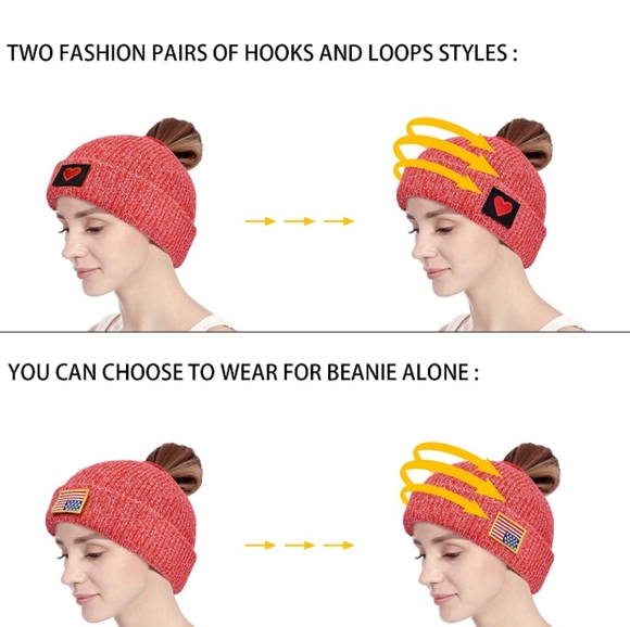 Knitted beanie with detachable face mask - Picture 2 of 6